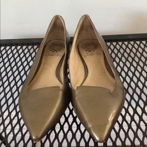 Metallic Gold Vince Camuto Flats